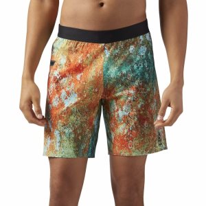 Reebok CrossFit Speed Kurze Hose Herren - Mehrfarbig/Türkis - DE 083-UWM